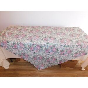 72" Square Tapestry Rose Tablecloth Overlay
